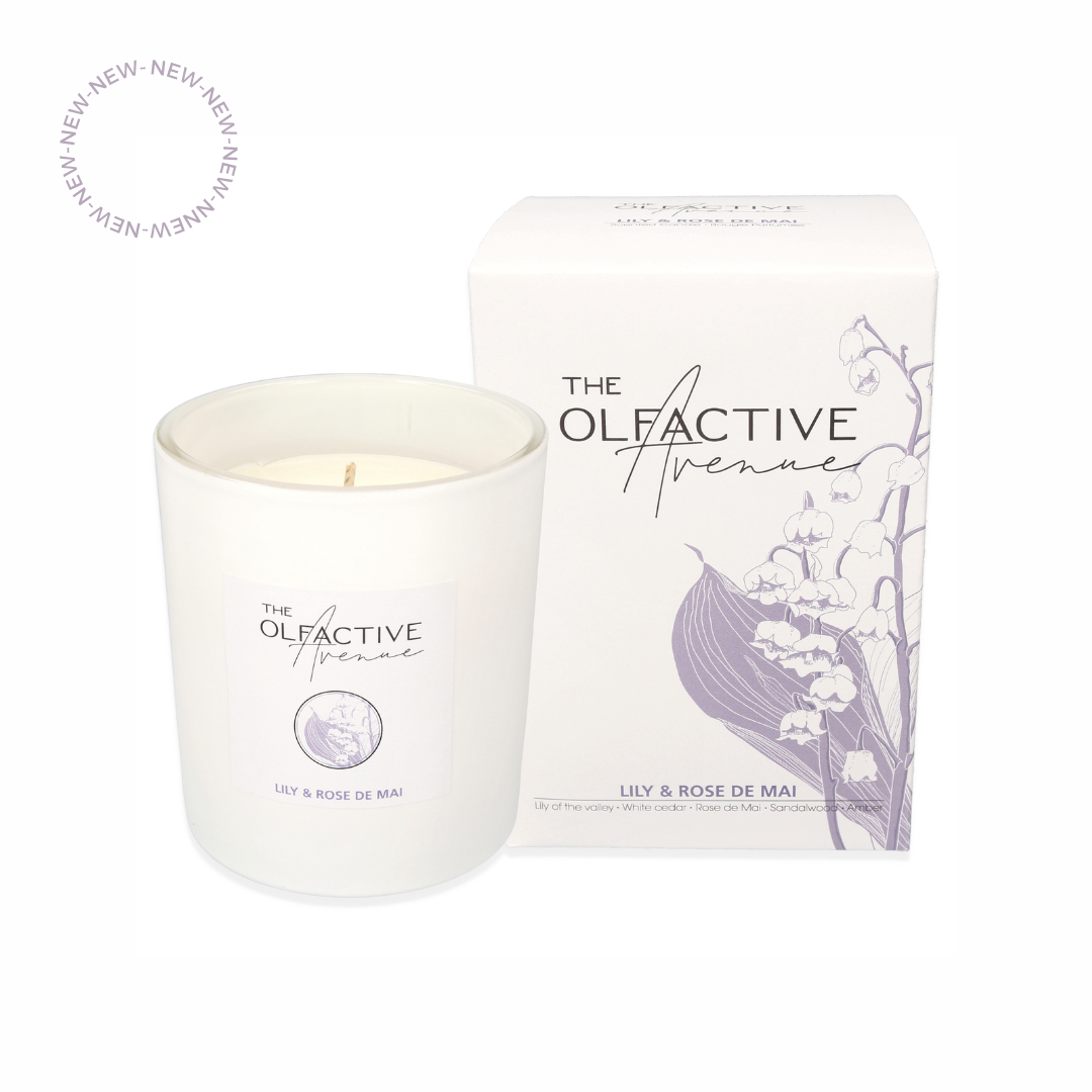 LILY & ROSE DE MAI Duftkerze – hochwertige Duftkerze aus Wachs mit Naturduft