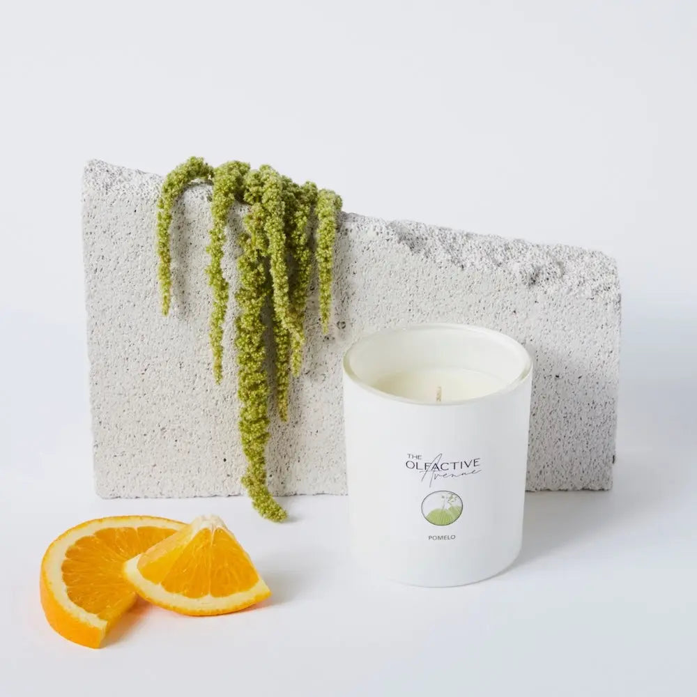 POMELO Duftkerze – minimalistische hochwertige Duftkerze im. Glas