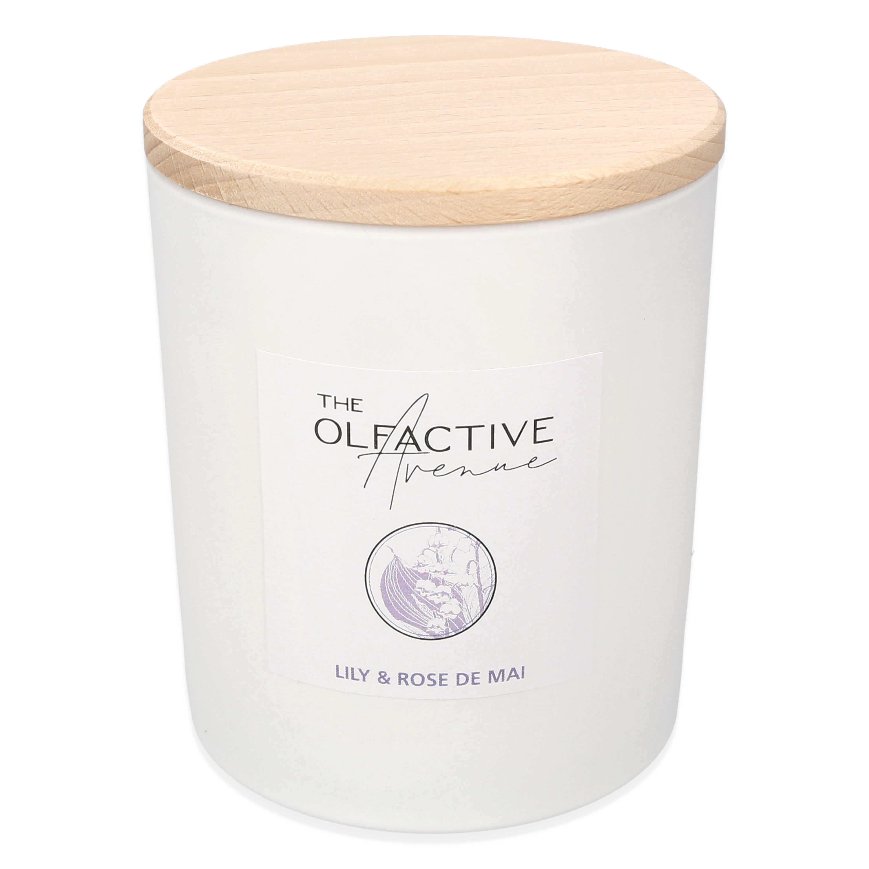 LILY & ROSE DE MAI Duftkerze – stimmungsvolle Kerze mit ätherischen Duftnoten
