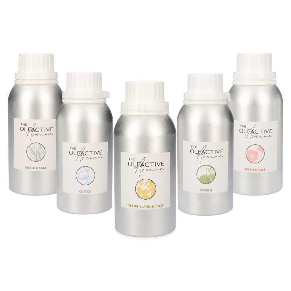 Nachhaltig nachfüllen mit den Refills/ Nachfüllern von The Olfactive Avenue für Raumdüfte und Duftkerzen – nachhaltige Nachfüllflakons in stilvollem Design