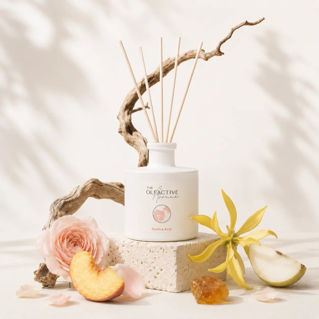 Raumdiffuser Peach & Rose von The Olfactive Avenue — mit Pfirsich, Rose und Duft aus Grasse