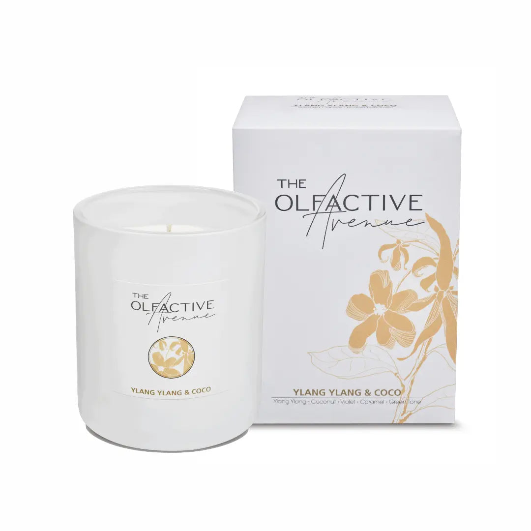 YLANG YLANG & COCO Duftkerze – hochwertige Duftkerze aus Wachs mit Naturduft