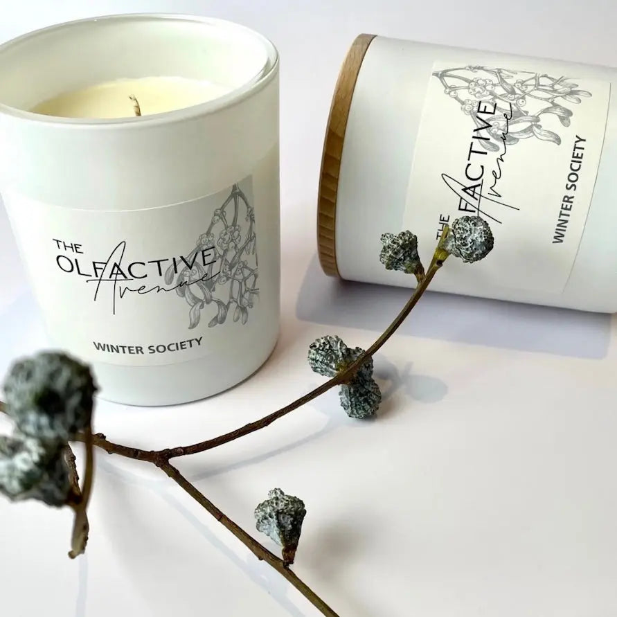 WINTER SOCIETY Duftkerze – minimalistische Duftkerze für dein achtsames Zuhause