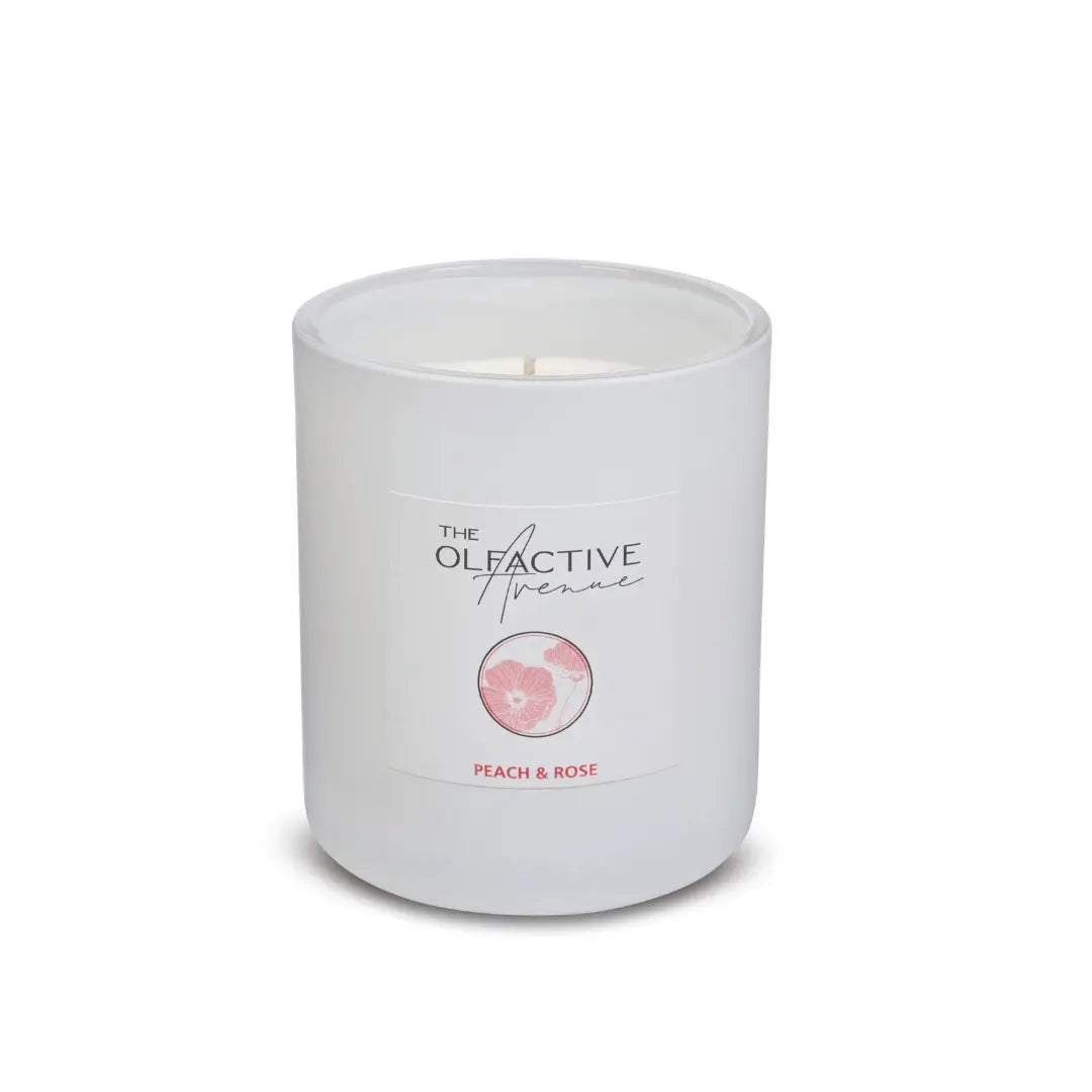 PEACH & ROSE Duftkerze – minimalistische Duftkerze für dein achtsames Zuhause