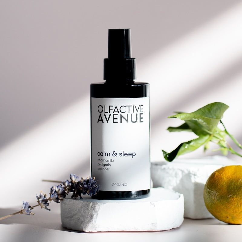 Raumspray Calm & Sleep – für ruhige Abende & guten Schlaf – natürlicher Raumduft als Aromaspray für dein Wohlbefinden