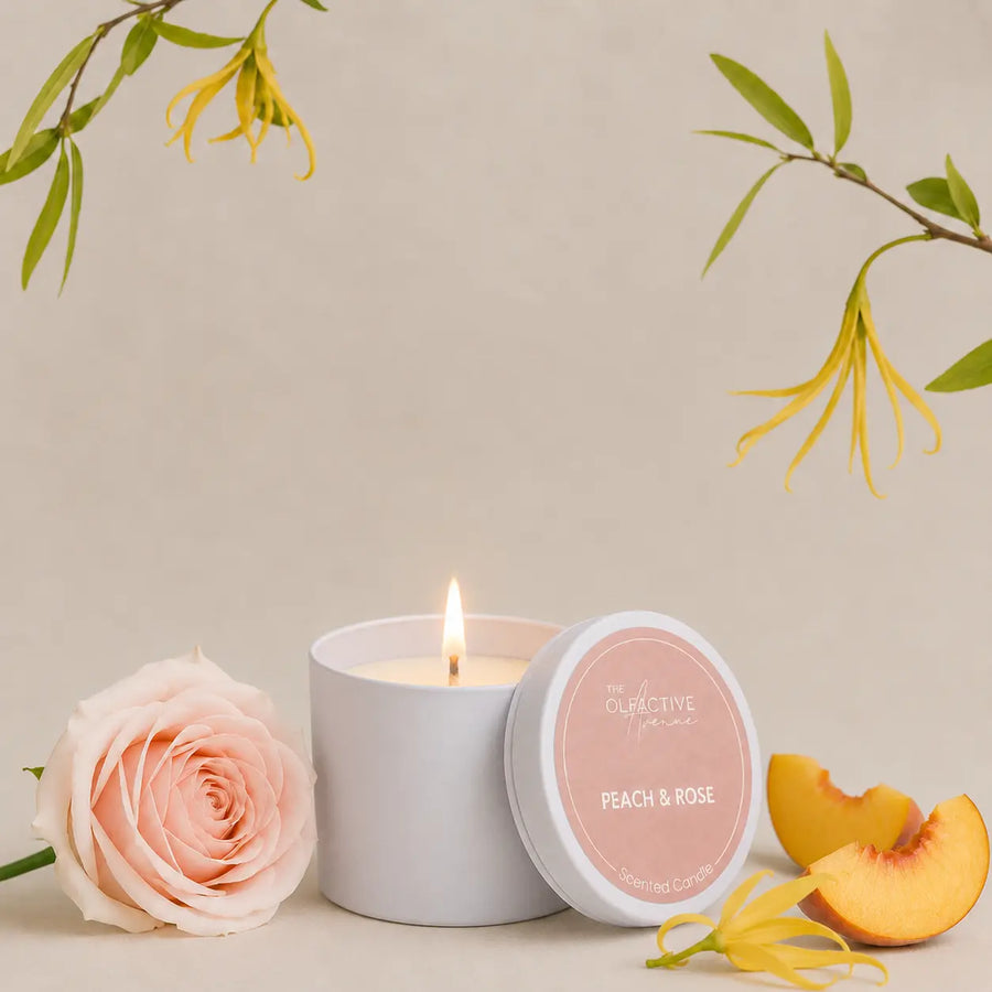 Travel Candle PEACH & ROSE